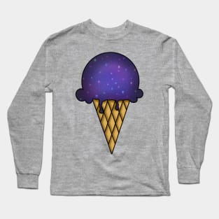 Galaxy Ice Cream - Purple Long Sleeve T-Shirt